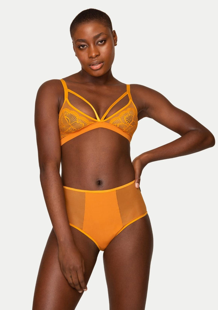 Gina Cutout Bralette Saffron