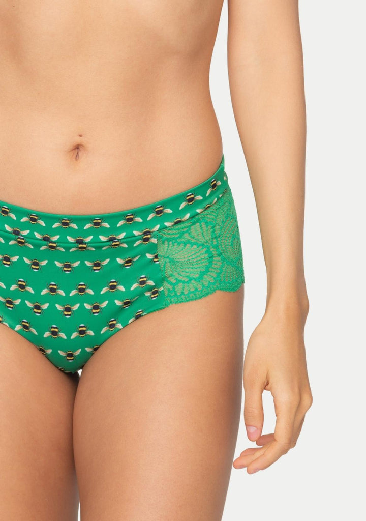 Martina Cheeky Bikini Grass & Bees