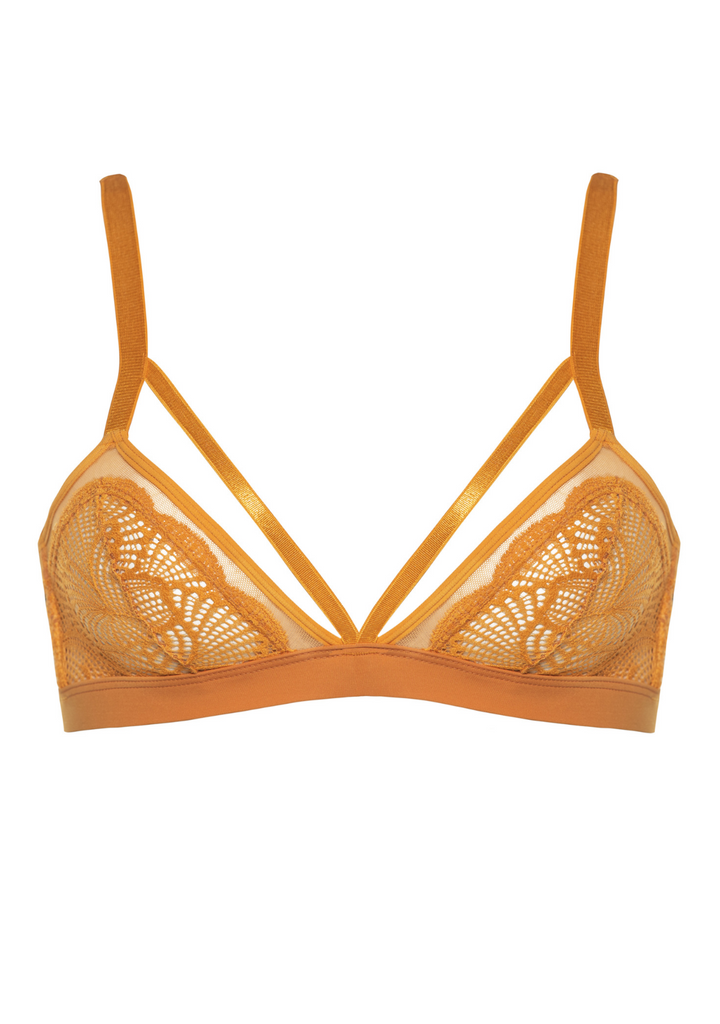 Gina Cutout Bralette Saffron